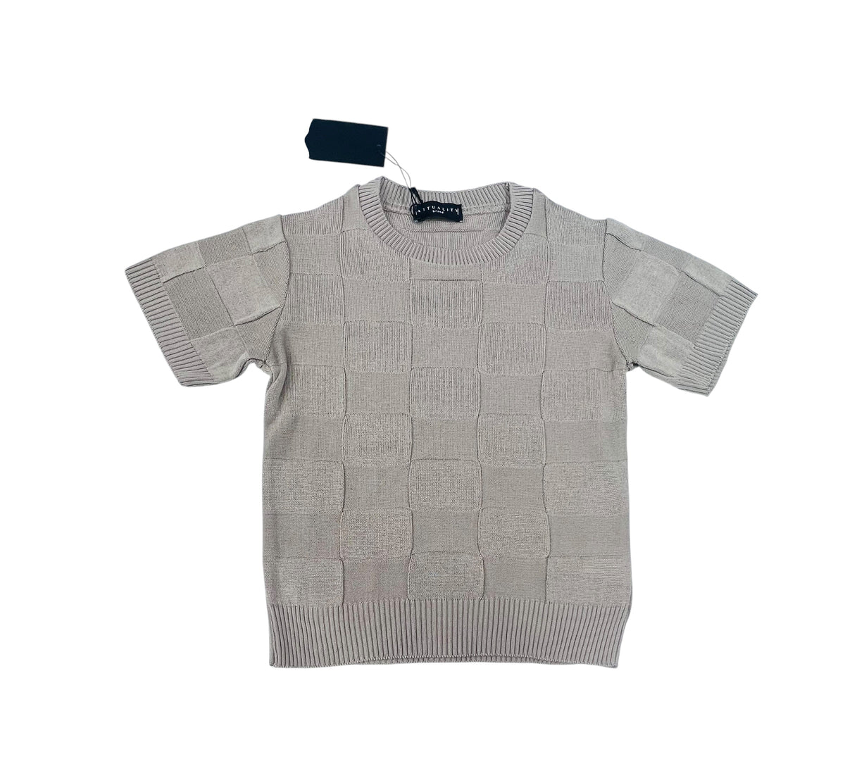 Attuality Maglia in Filo Mezza Manica Damier Bambino