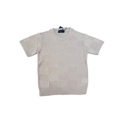 Attuality Maglia in Filo Mezza Manica Damier Bambino