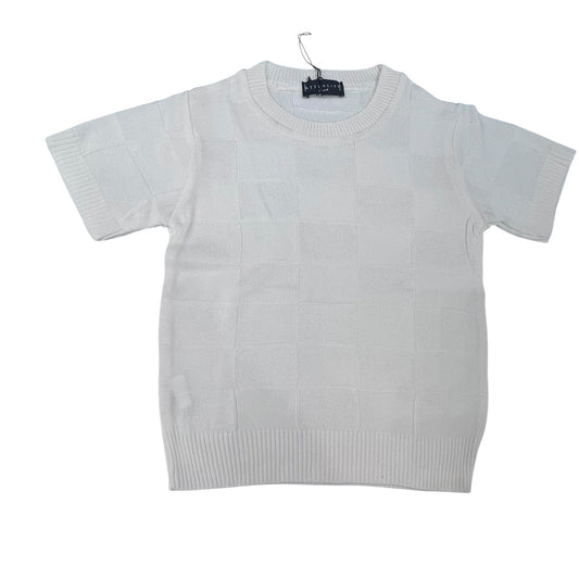Attuality Maglia in Filo Mezza Manica Damier Bambino