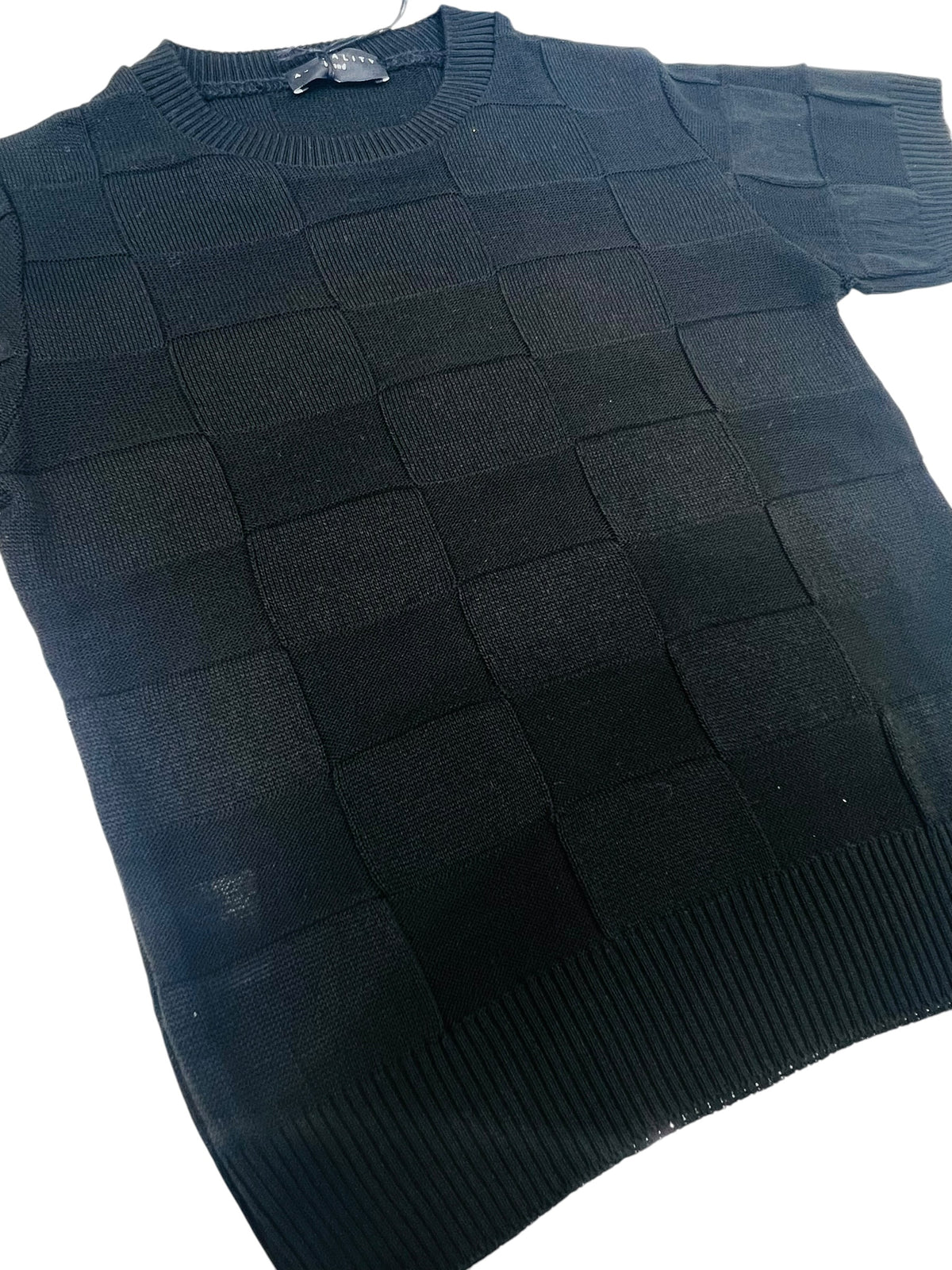 Attuality Maglia in Filo Mezza Manica Damier Bambino