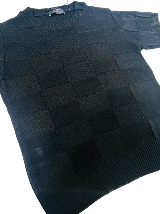 Attuality Maglia in Filo Mezza Manica Damier Bambino