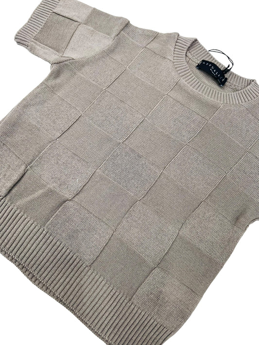 Attuality Maglia in Filo Mezza Manica Damier Neonato