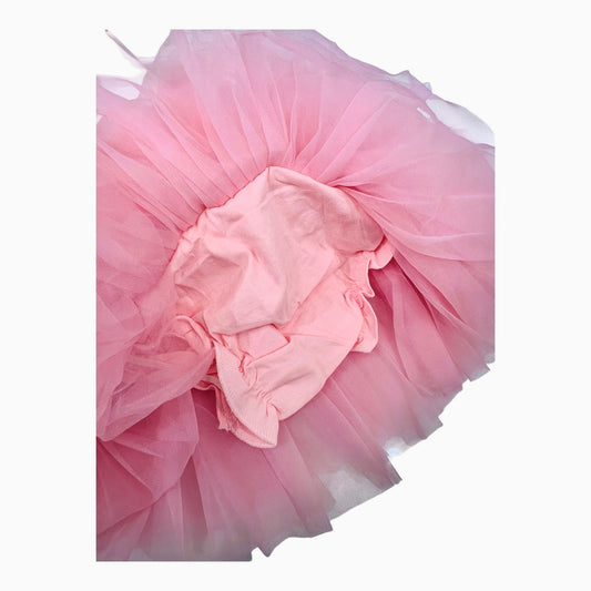 Gonna in Tulle Balze Con Coulotte Da Neonata