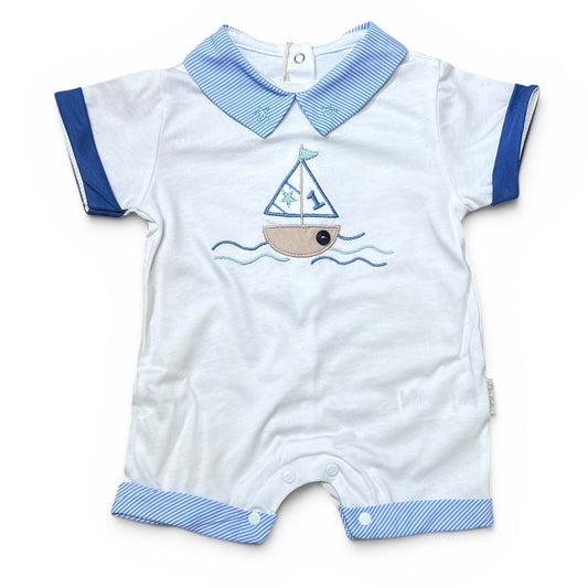 Les Jolies Pagliaccetto Ricamo Vela 100% Cotone