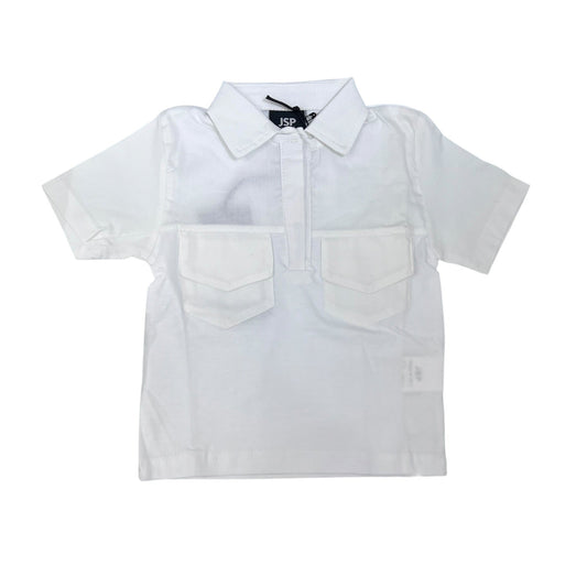 Jasper Polo Camicia In Cotone Da Neonato
