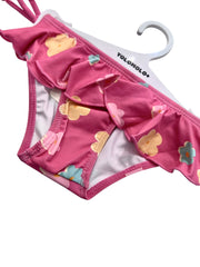 Costume Mare Da Neonata Con Rouches e Laccetti