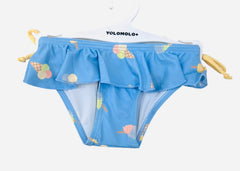 Costume Mare Da Neonata Con Rouches e Laccetti