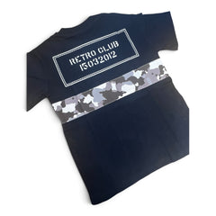 T-Shirt Premium Da Bambino Con Tessuto Retro Camouflage