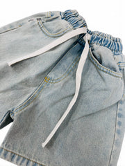 The Brothers Bermuda Jeans con Elastico in Vita Da Bambino