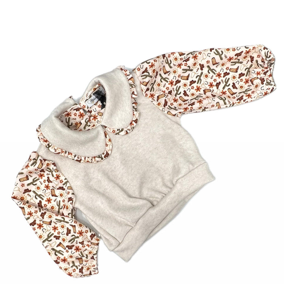 Melany Rose Maglia Lana Texana per Bambina