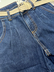 Ativo jeans Baggy con Cintura Da Bambina