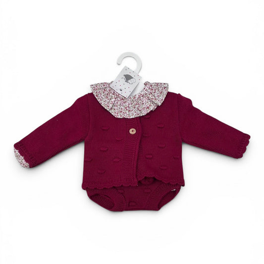 Completo Tre Pezzi Camicia Giacchino Coulotte m. Lana