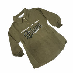 Abito Polo in Felpa da Bambina