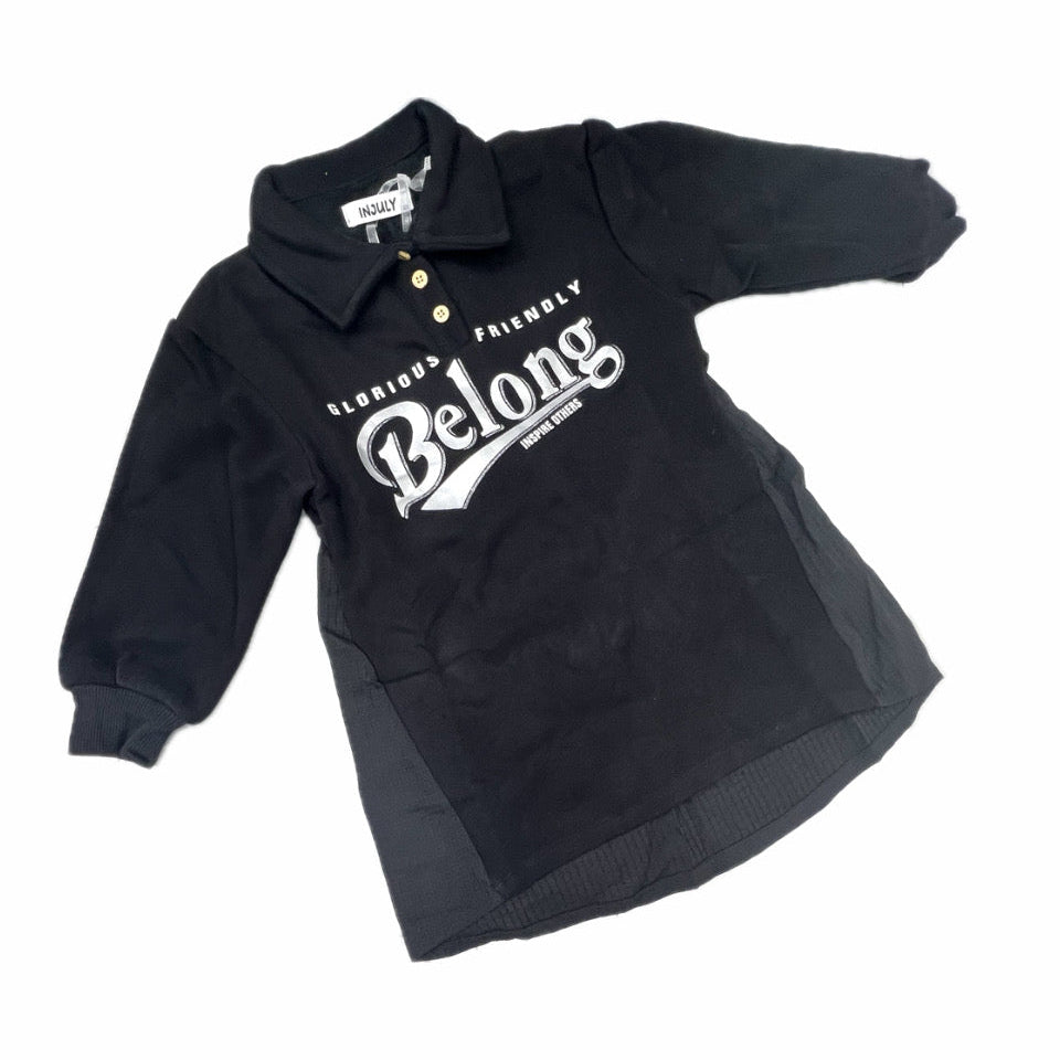 Abito Polo in Felpa da Bambina