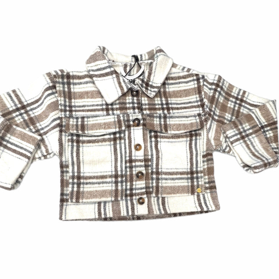 Koko Noko Jacket Quadri Flanella da Bambina