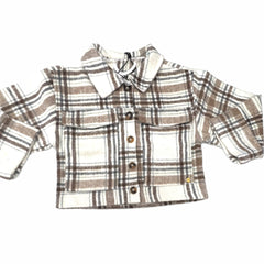Koko Noko Jacket Quadri Flanella da Bambina