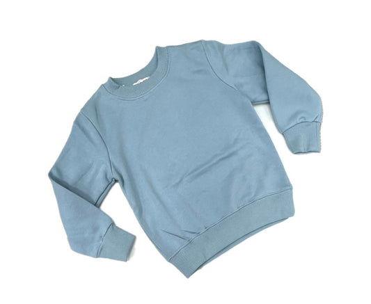 Felpa Girocollo Tinta Unita da Bambini Invernale