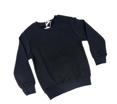 Felpa Girocollo Tinta Unita da Bambini Invernale
