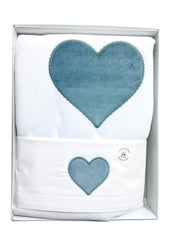 Tenerotti Coordinato Carrozzina Quattro Pezzi Coperta Ciniglia e Lenzuola (Sopra-Sotto-Federa) 100% Cotone