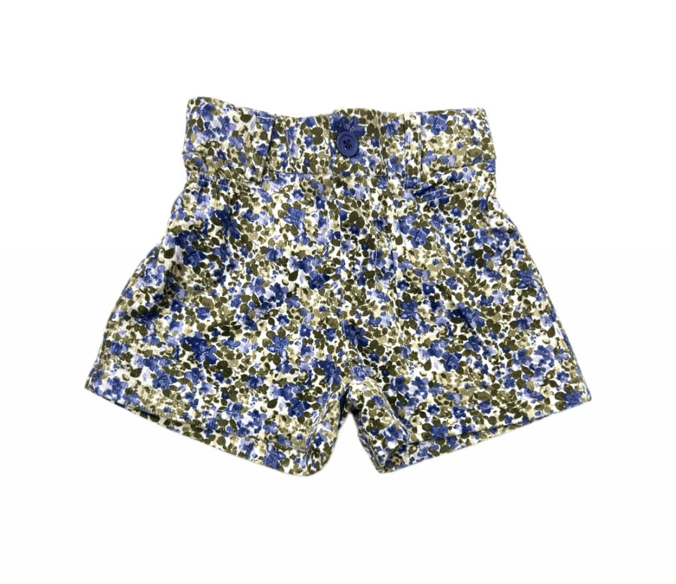Ativo Short Floreale Velluto Invernale Da Neonata