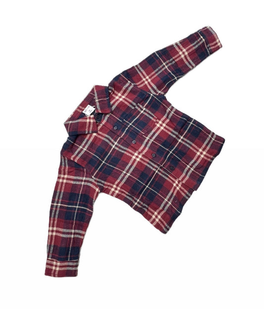 Ativo Camicia Scozzese in Flanella Leggera Da Bambini