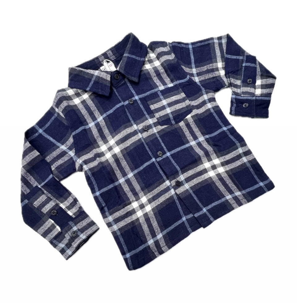 Ativo Camicia Scozzese in Flanella Leggera Da Bambini