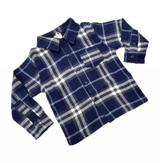 Ativo Camicia Scozzese in Flanella Leggera Da Bambini