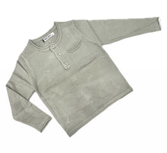 Pullover Serafina Lana Rasata con Taschino Da Neonato