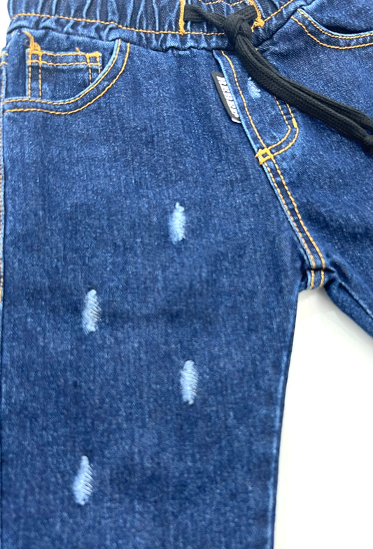 Rebel Jeans con Elastico in Vita Da Neonato.