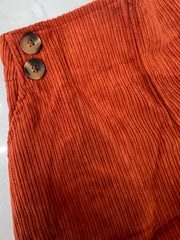 Ativo Short in Velluto a Costine da Bambina