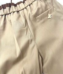 Pantalone Largo con Molla e Laccetto Bambina