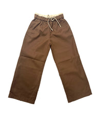 Pantalone Largo con Molla e Laccetto Bambina