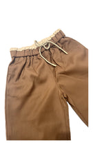 Pantalone Largo con Molla e Laccetto Bambina