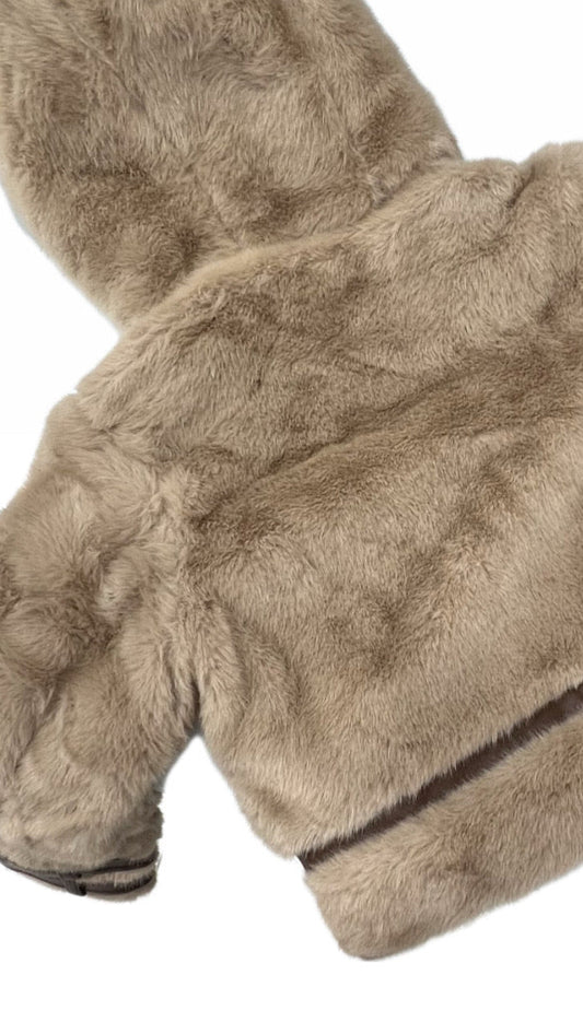 Angela Baby Pelliccia con Inserirti in Ecopelle Da Bambina