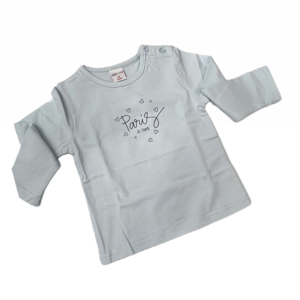Ativo Maglia in Cotone Caldo Paris Neonata