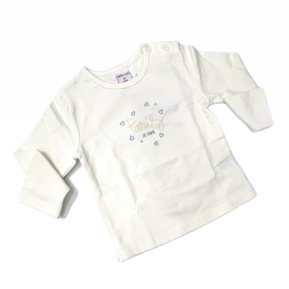 Ativo Maglia in Cotone Caldo Paris Neonata