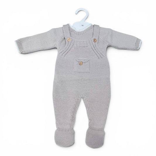 Completo Salopette e Maglia Due Pezzi in m. Lana