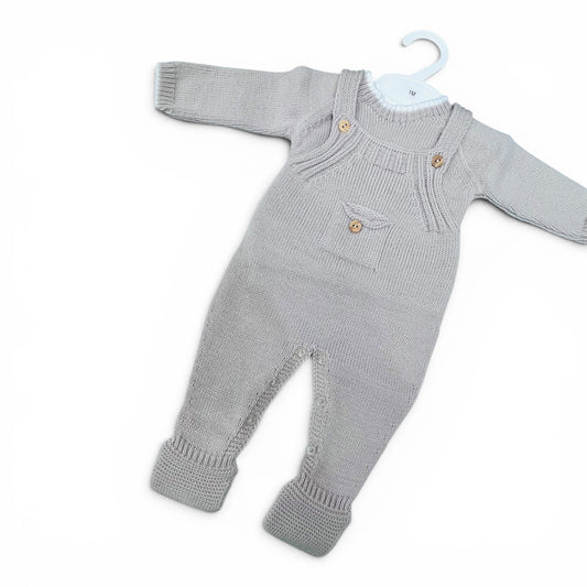 Completo Salopette e Maglia Due Pezzi in m. Lana