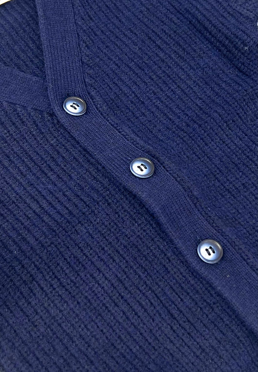 Stelle & Pupi Cardigan in Lana Doppia Morbida Da Neonato