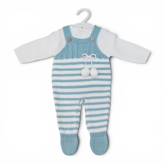 Completo Salopette e Maglia Due Pezzi in m. Lana