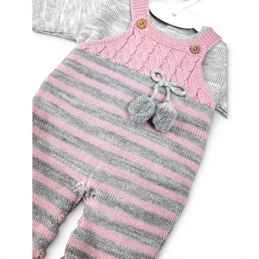 Completo Salopette e Maglia Due Pezzi in m. Lana