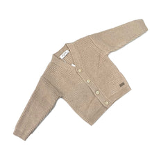 Stelle & Pupi Cardigan in Lana Doppia Morbida Da Neonato