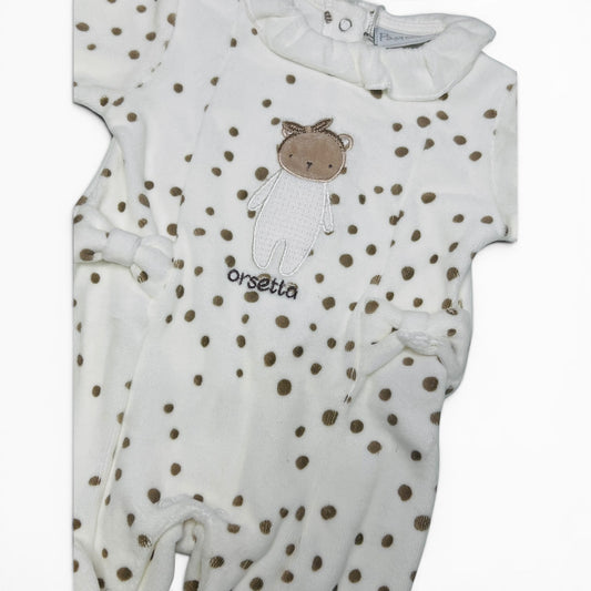 Pastello Tutina in Ciniglia Da Neonata