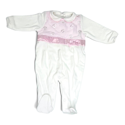 Pierre Cardin Limited Edition Tutina in Ciniglia e in Pizzo Da Neonata