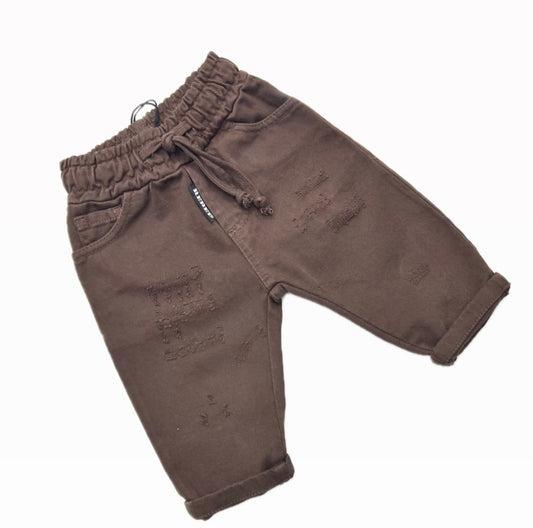 Rebel Pantalone Bull con Elastico in Vita Da Neonato