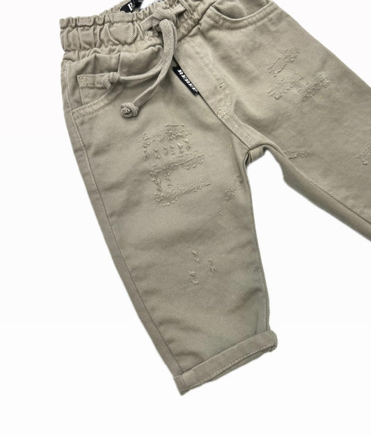 Rebel Pantalone Bull con Elastico in Vita Da Neonato
