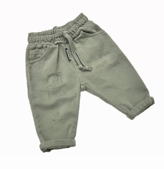 Rebel Pantalone Bull con Elastico in Vita Da Neonato