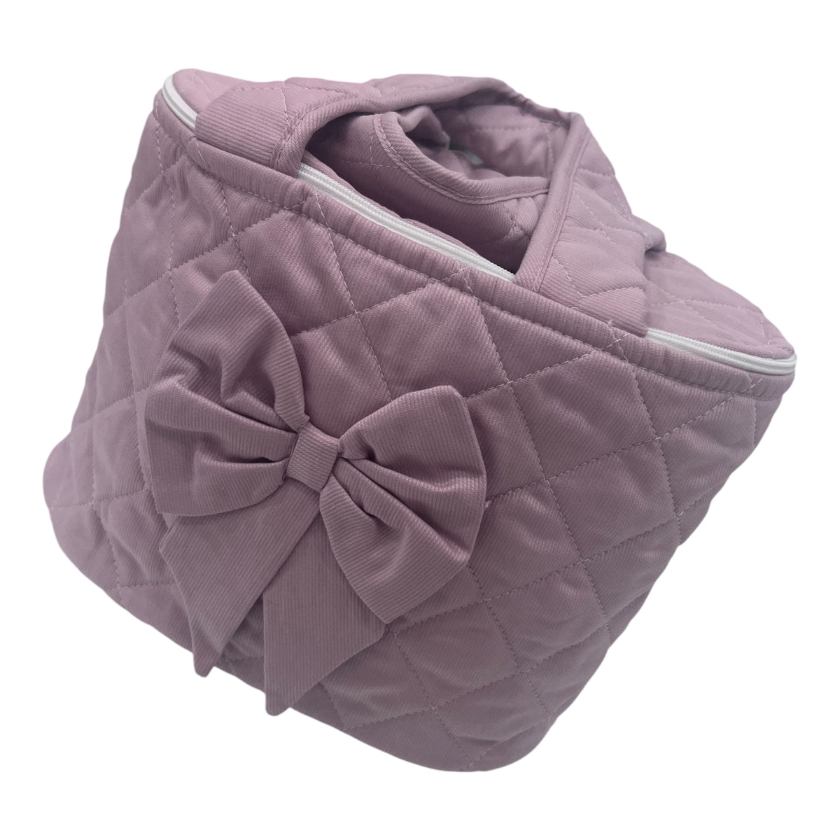 Beauty Con Manici Con Fiocco Sul Davanti Chiusura con Zip Prodotto Artigianale Italiano