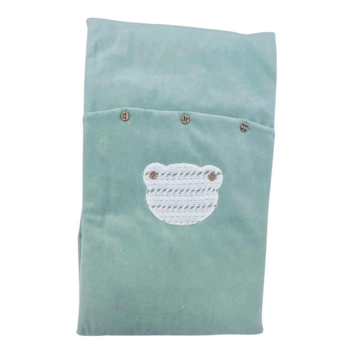 Klaiadì Coperta Ciniglia con Bottoncini