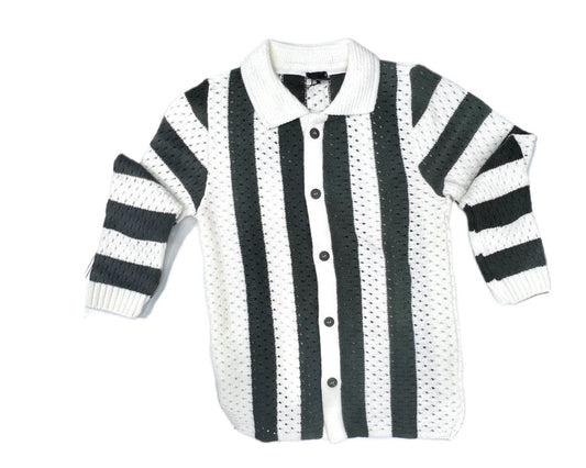 Jasper Polo Cardigan in Lana Ragazzo